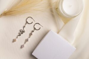 Boucles d'oreilles élégantes en cristal