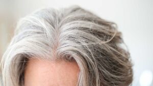 cheveux gris court