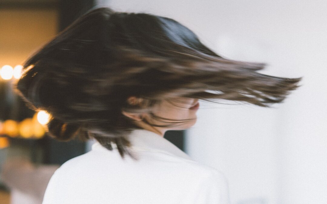 Woman’s Hair in move